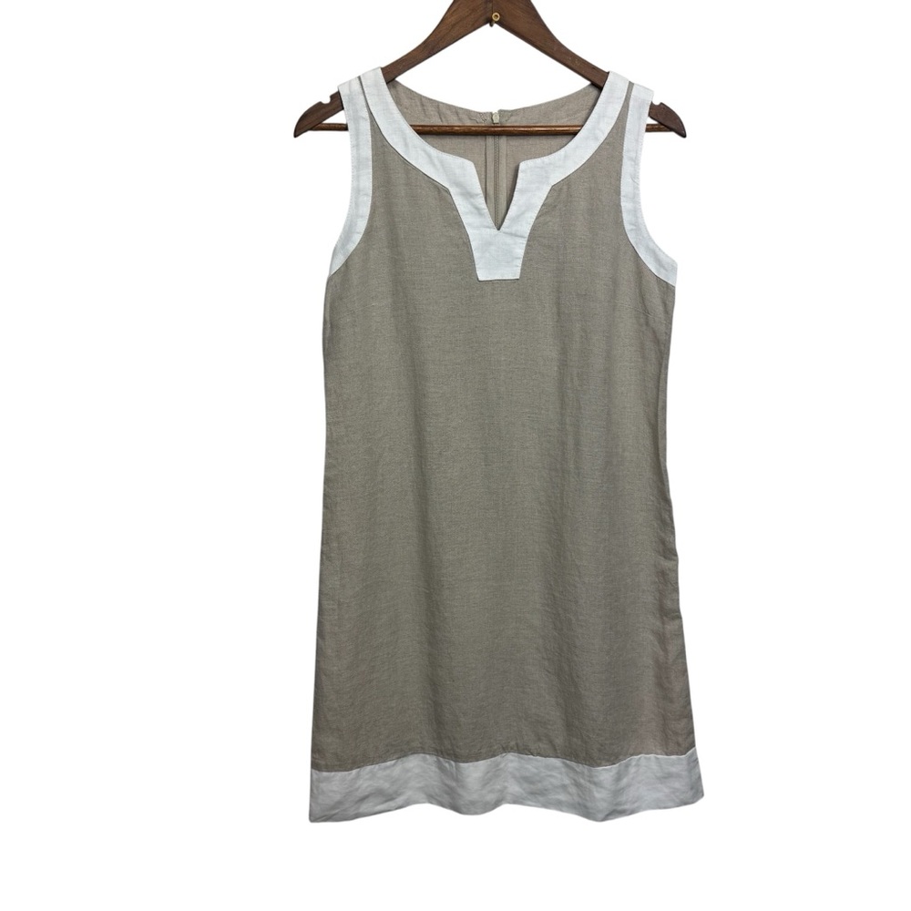 Beachy Italia‎ Linen Tan White Trim Beachy Italy Vacay